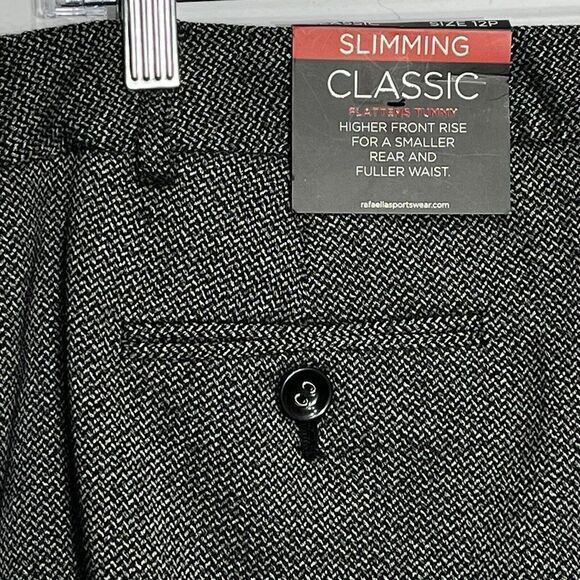 Rafaella Petites NWT Classic Slimming Womens Pants Size 12P Flattens Tummy - Picture 7 of 10